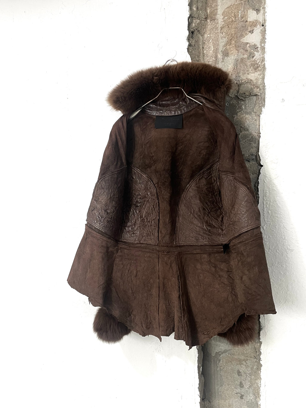 Michel Berandi FW06 Lamb Leather Fox Fur Jacket