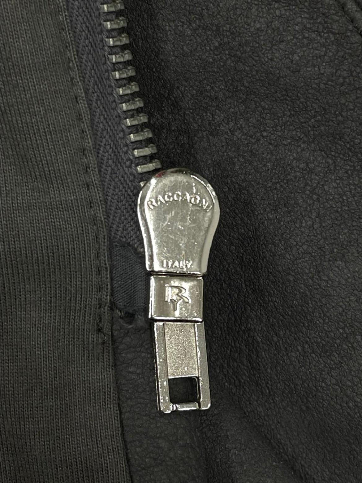 Rick Owens FW10 “GLEAM” HIGH NECK LEATHER COAT (42)
