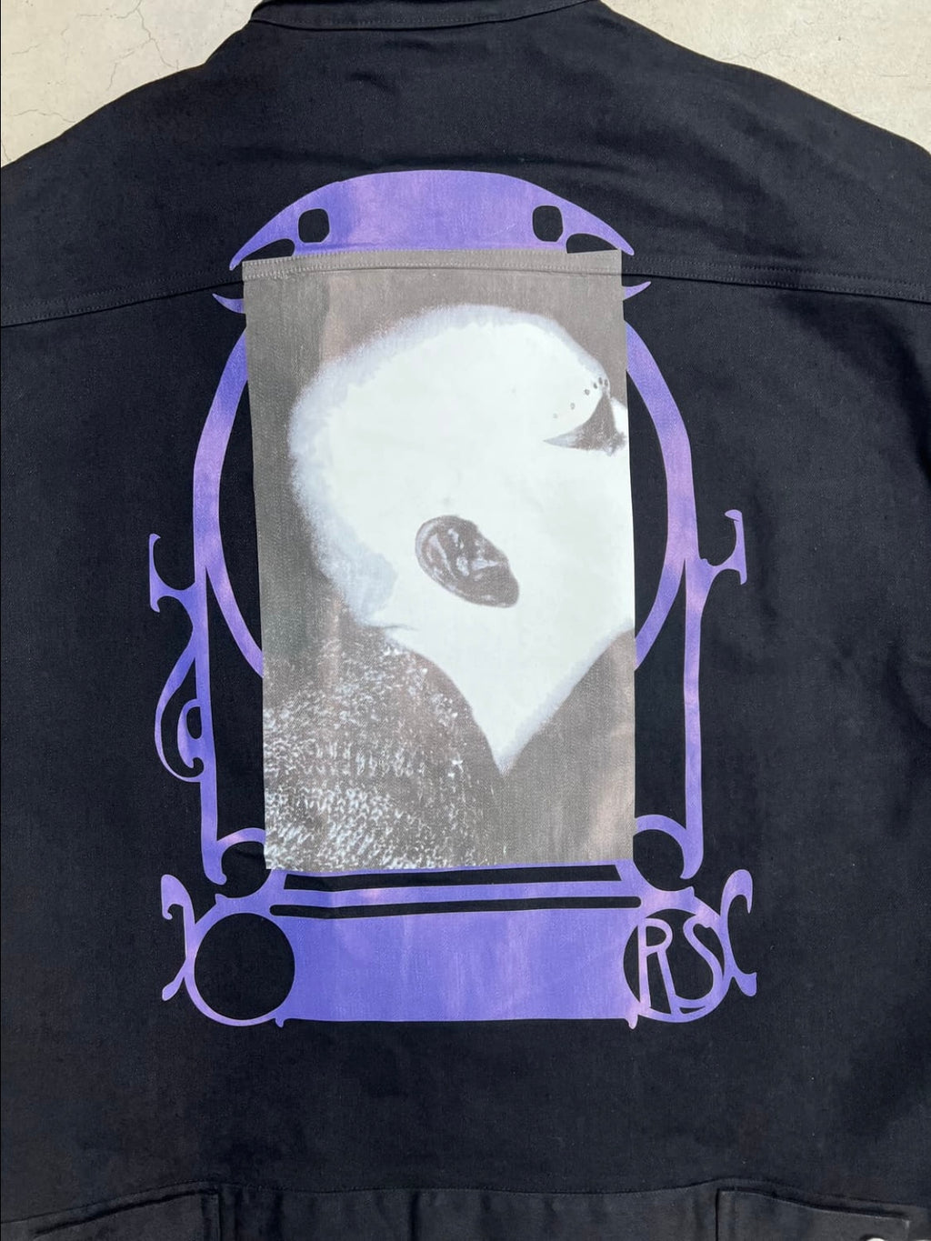 Raf Simons SS19 Bold Head Denim Jacket