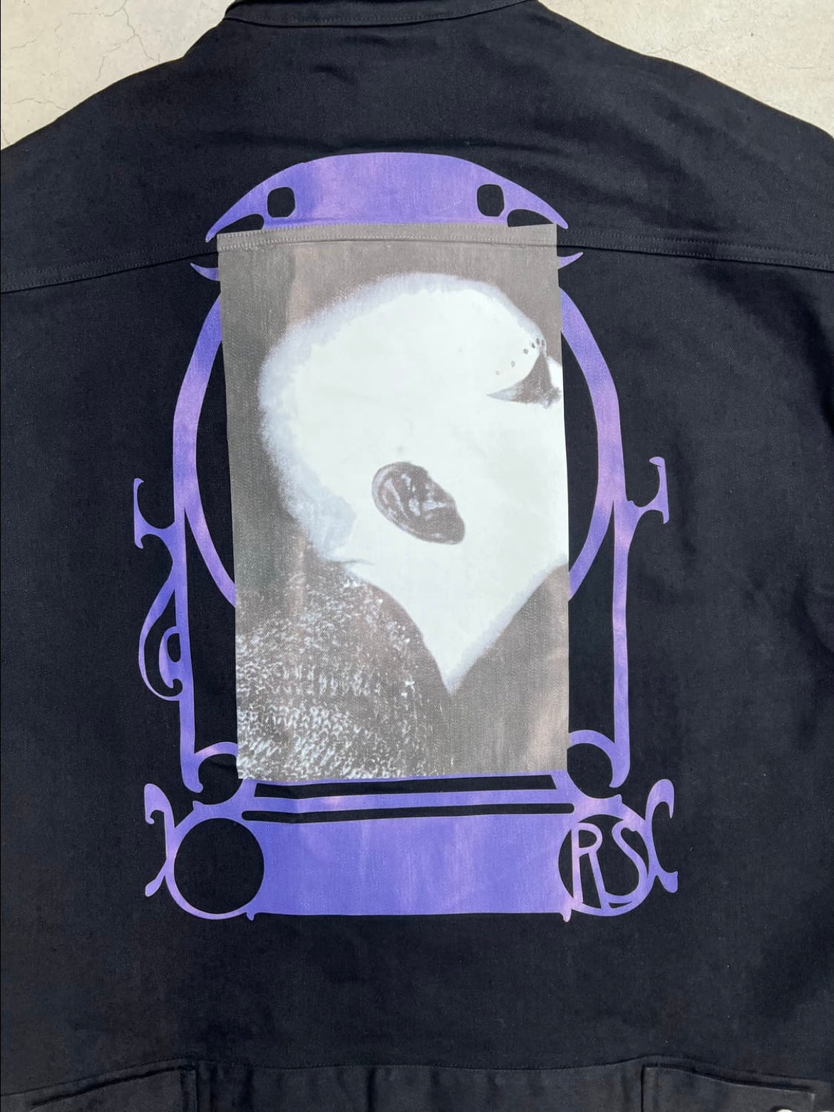 Raf Simons SS19 Bold Head Denim Jacket