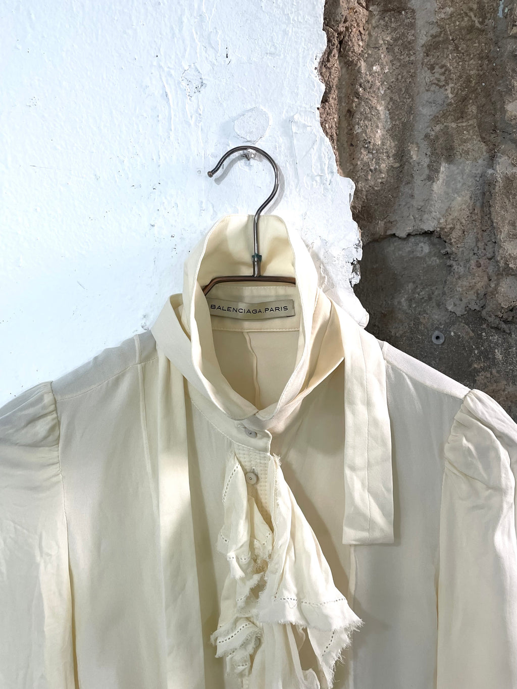 Balenciaga 2008 Ruffle Shirt By Nicolas Ghesquière