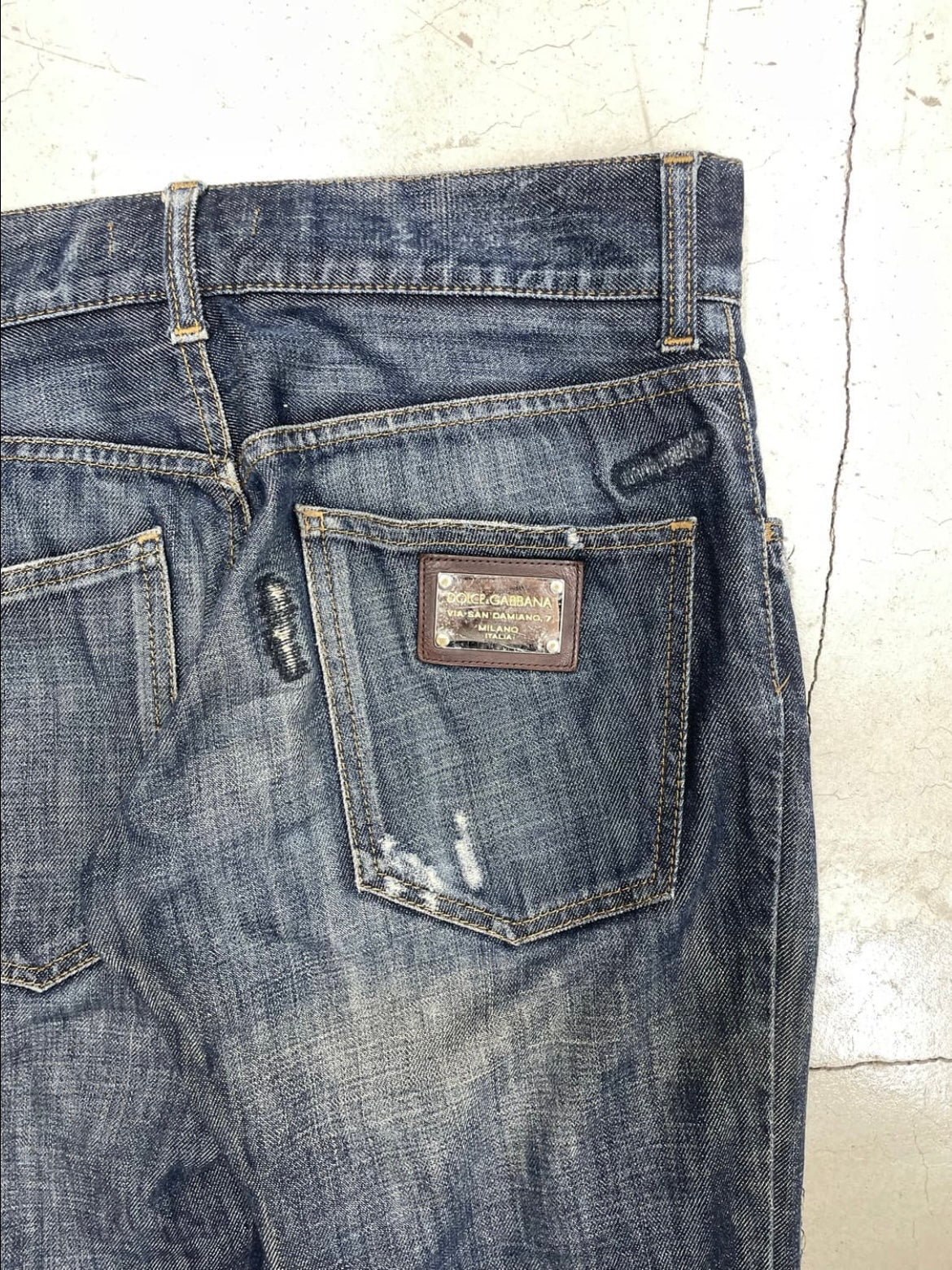 Dolce&gabbana silver plate 14 denim (44)