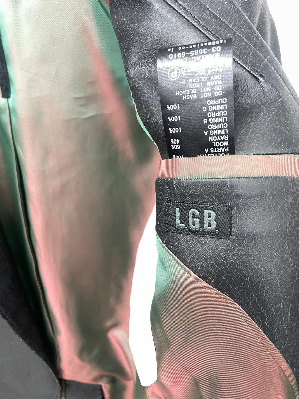 L.G.B. Crack Coated Blazer