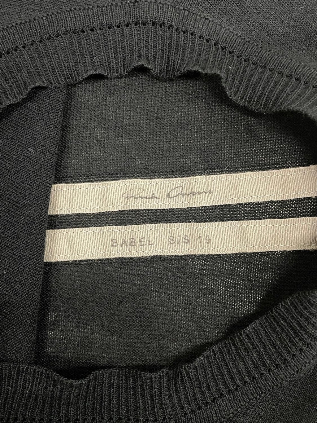 Rick Owens SS19 “BABEL” Drape Knit