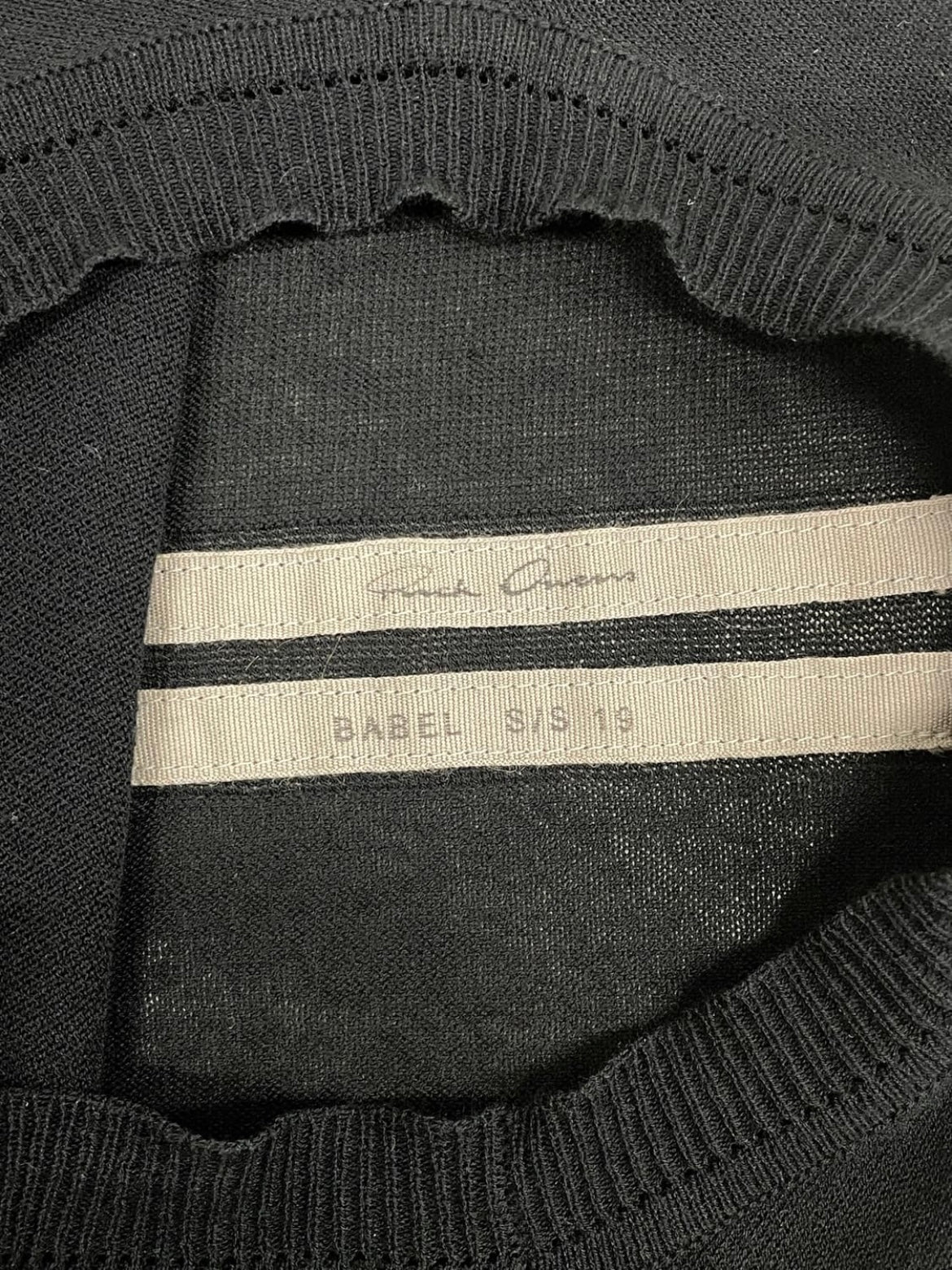 Rick Owens SS19 “BABEL” Drape Knit