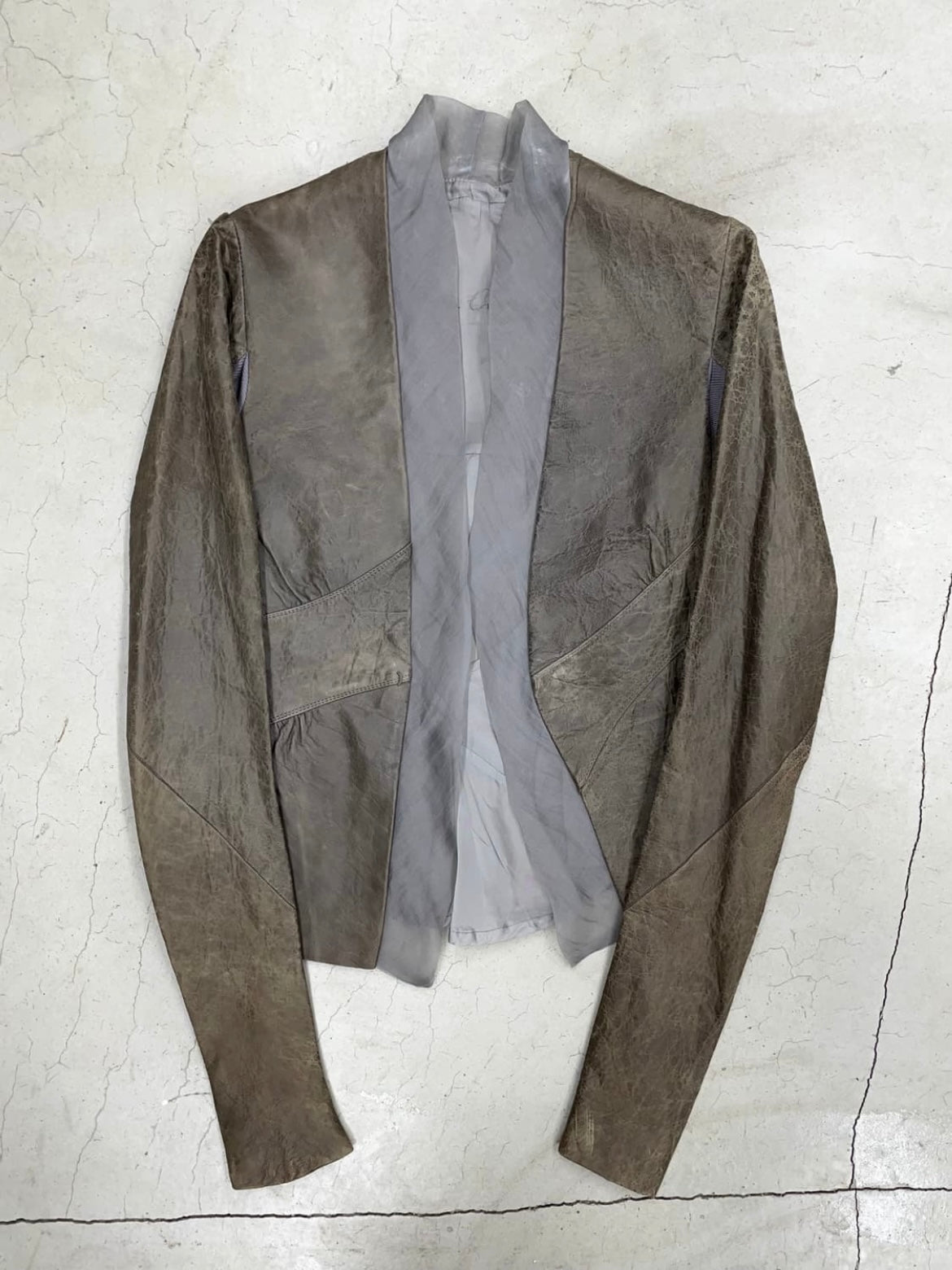 Rick Owens 2010 Sheepskin Silk Jacket