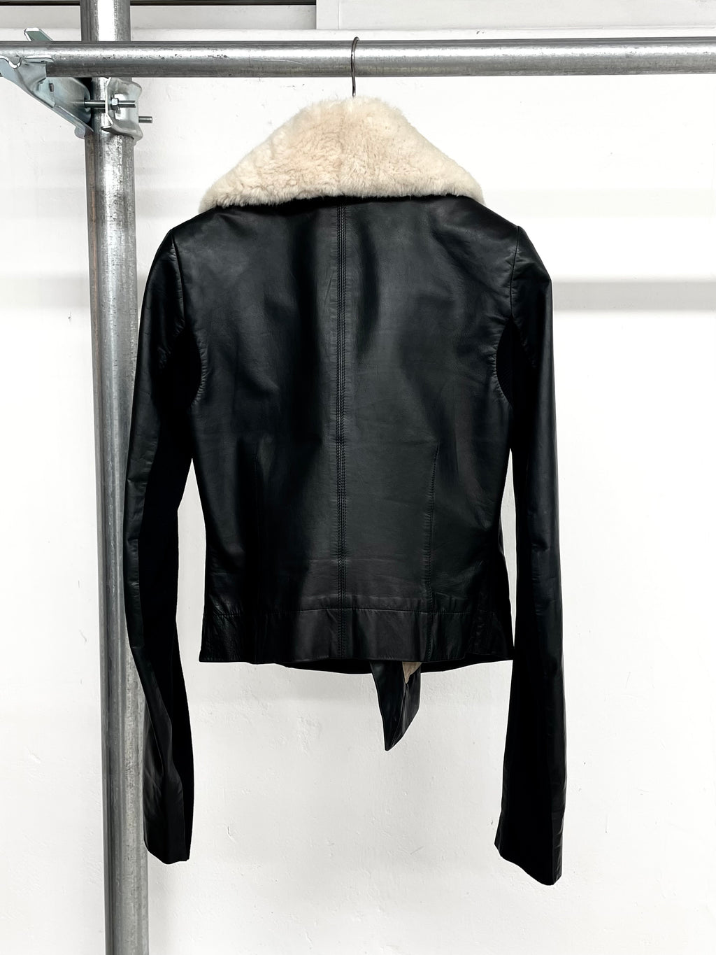 Rick Owens FW14 Fur Leather Jacket