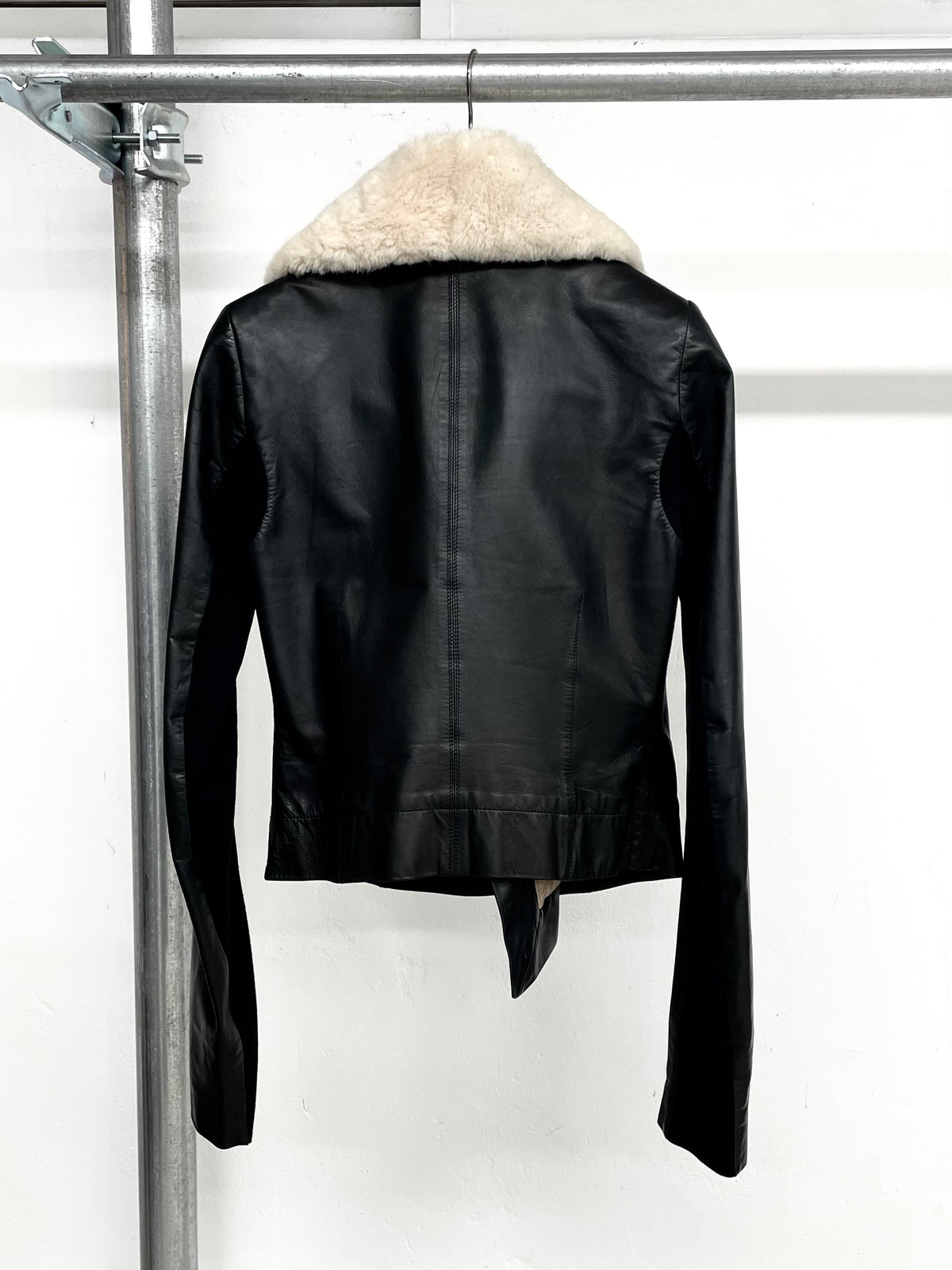 Rick Owens FW14 Fur Leather Jacket