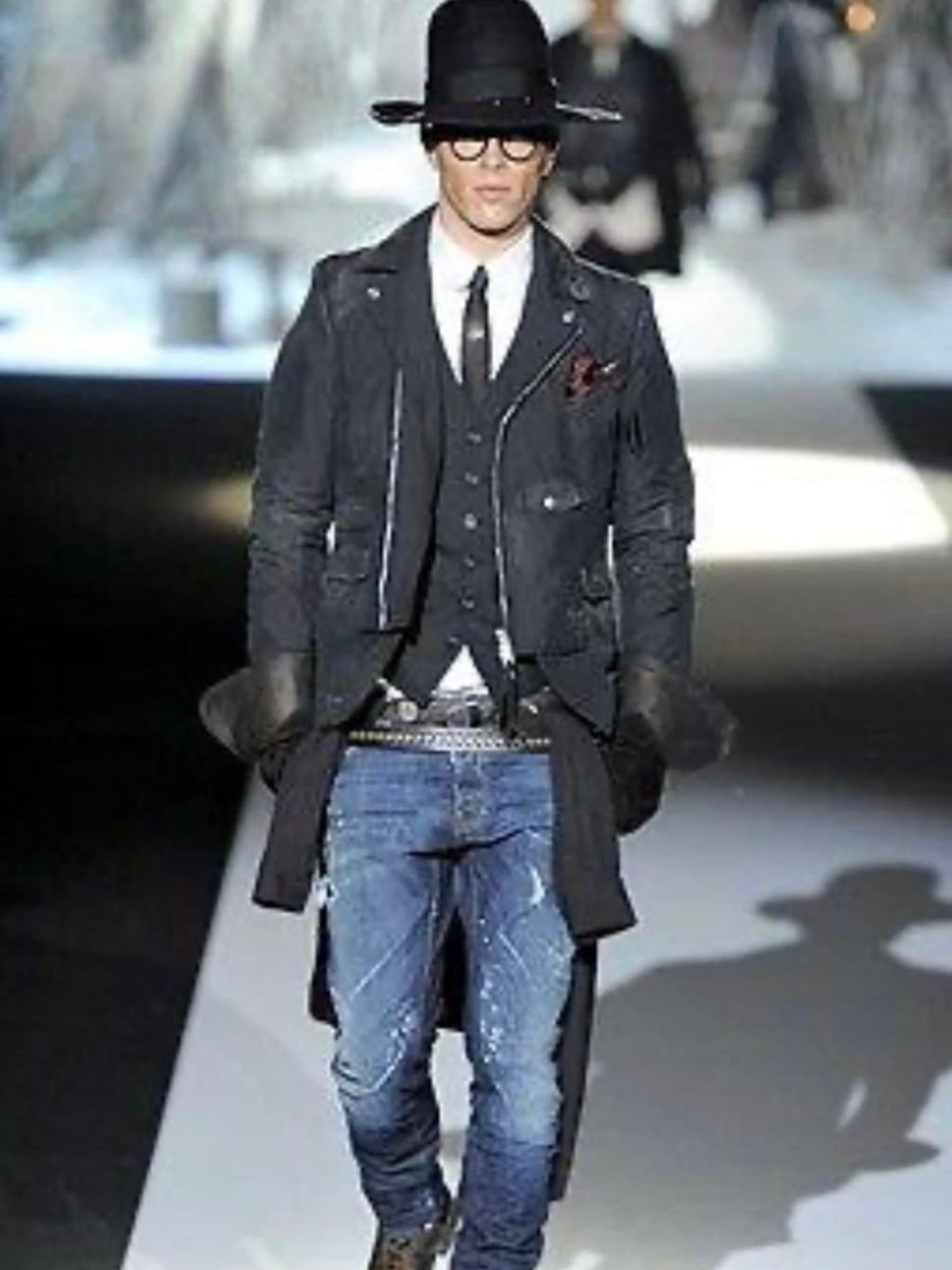 Dsquared2 FW11 Dirty washed rider Jacket (L)