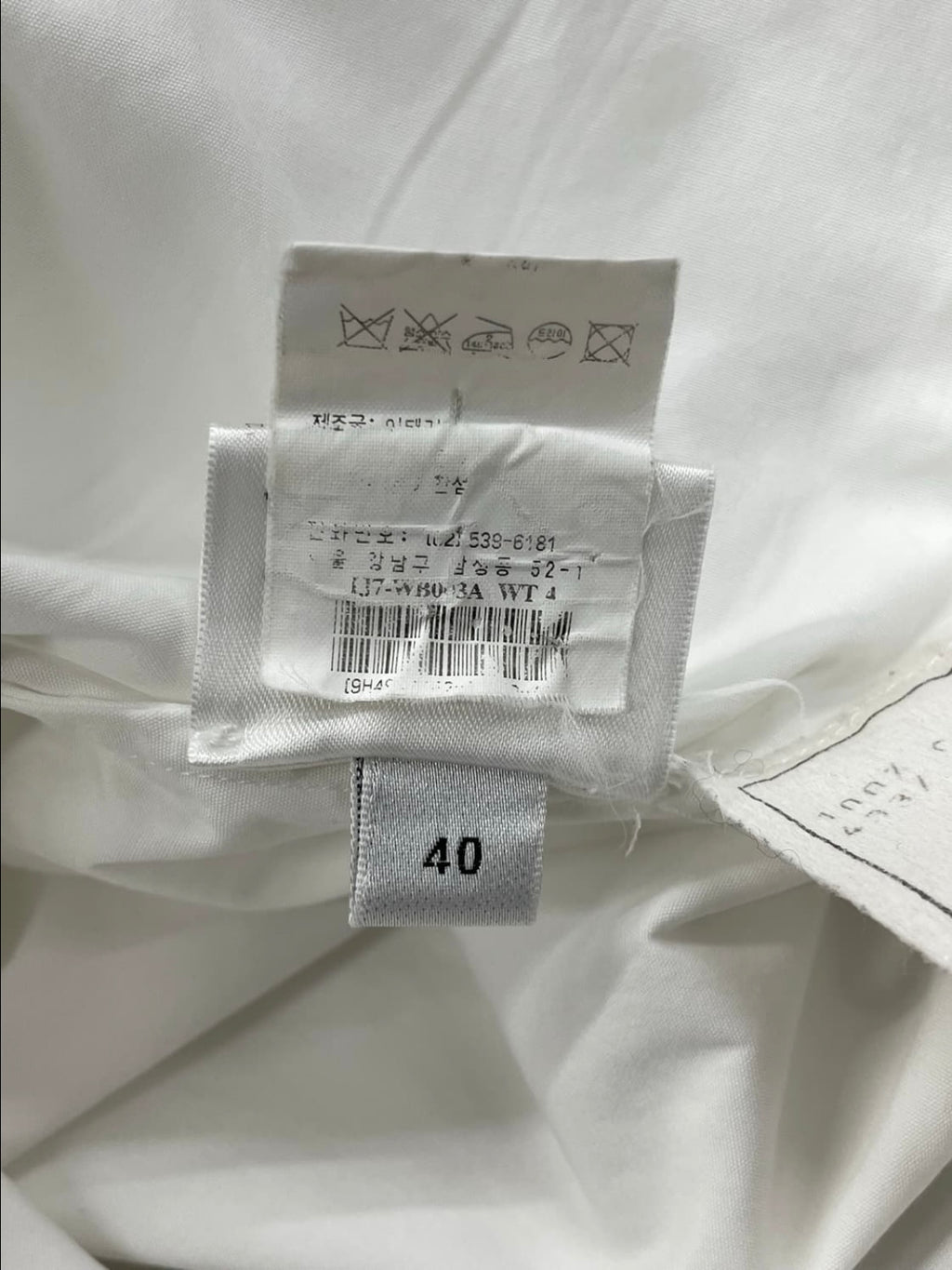 Givenchy White tie ruffle shirt (40)