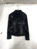 Black Barrett By Neil Barrett Tape Waxed Denim Jacket (S)