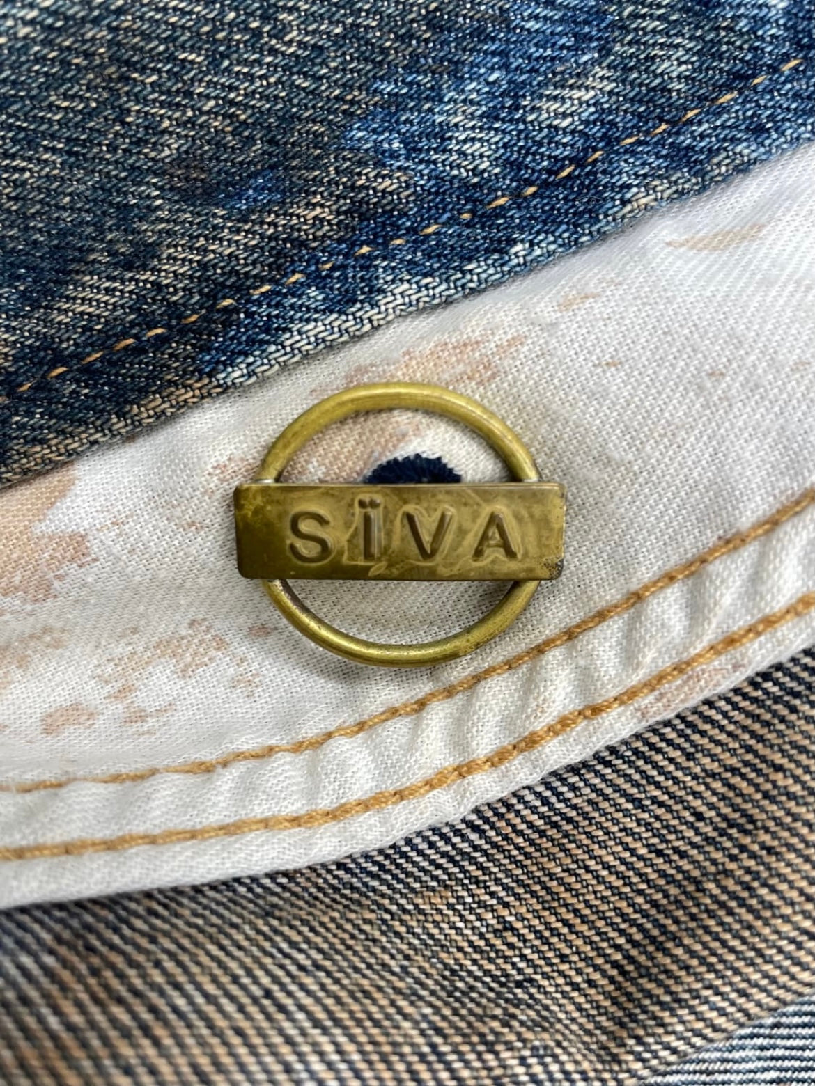 Siva SS07 Spiral Washed Denim Pants