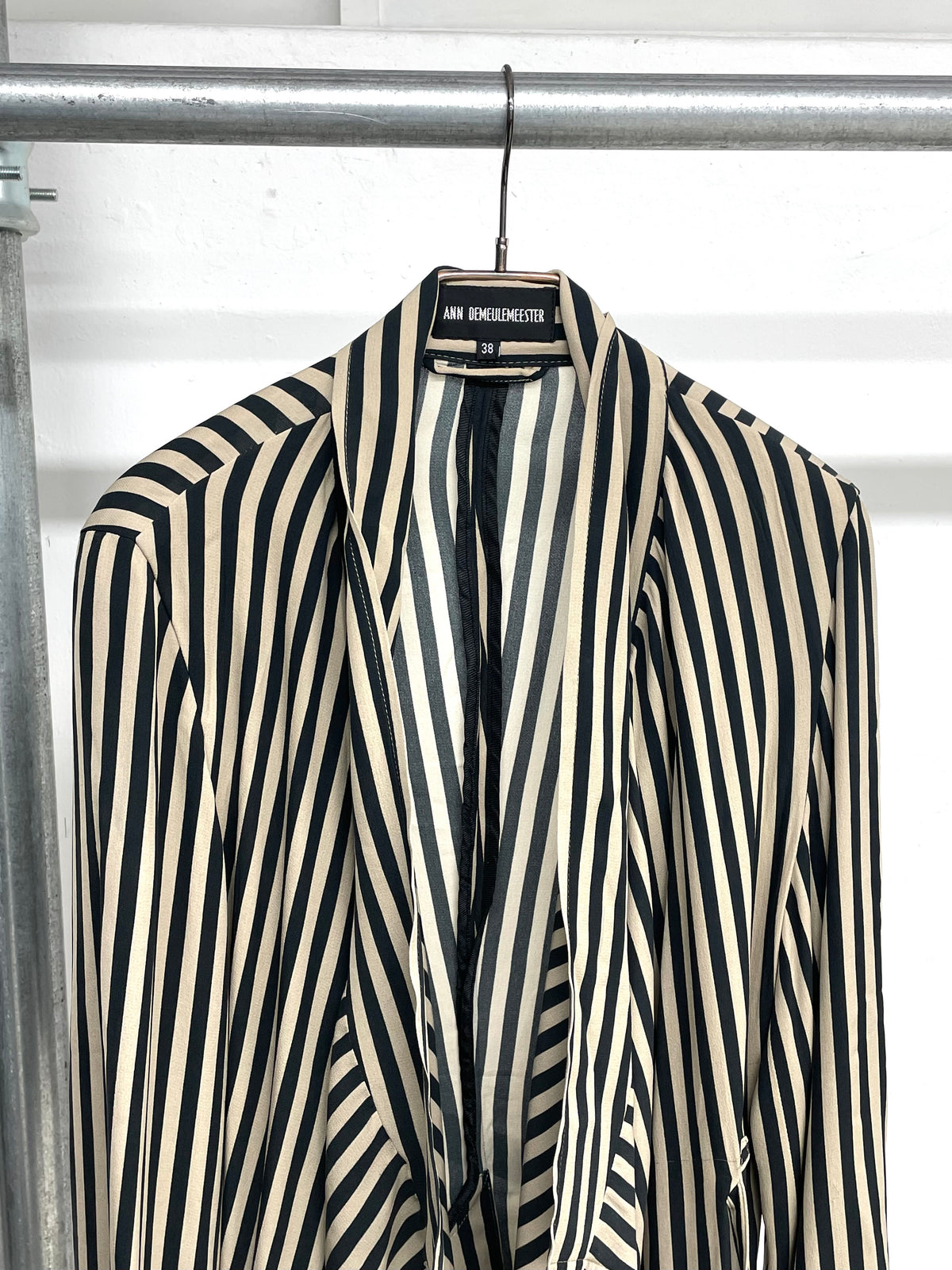Ann Demeulemeester SS09 Stripe Jacket