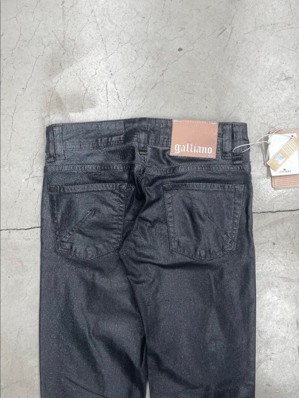 John Galliano Waxed Glitter Pant (25)