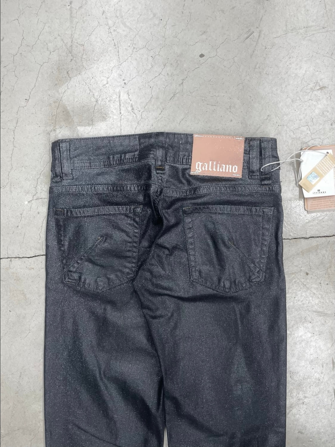 John Galliano Waxed Glitter Pant (25)