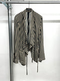 Ann Demeulemeester SS09 Stripe Jacket