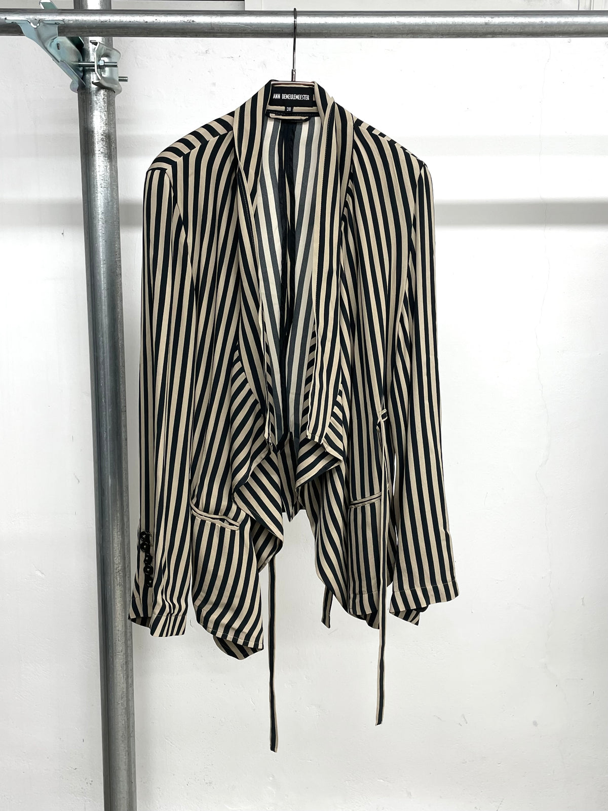 Ann Demeulemeester SS09 Stripe Jacket