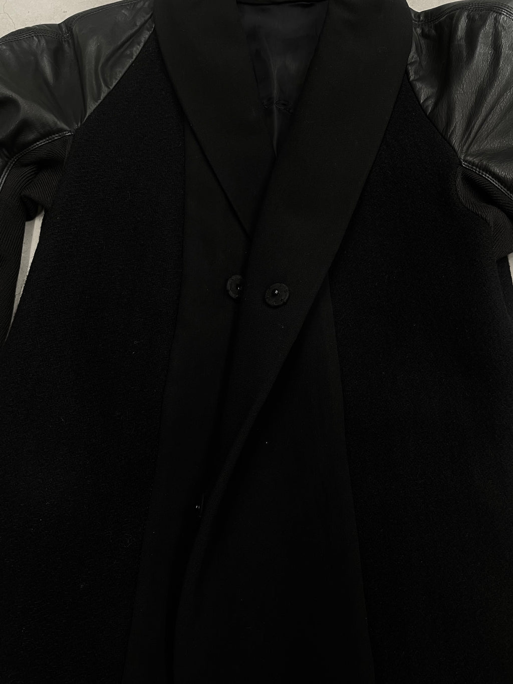 Rick Owens AW12 Cow leather sleeve jacket