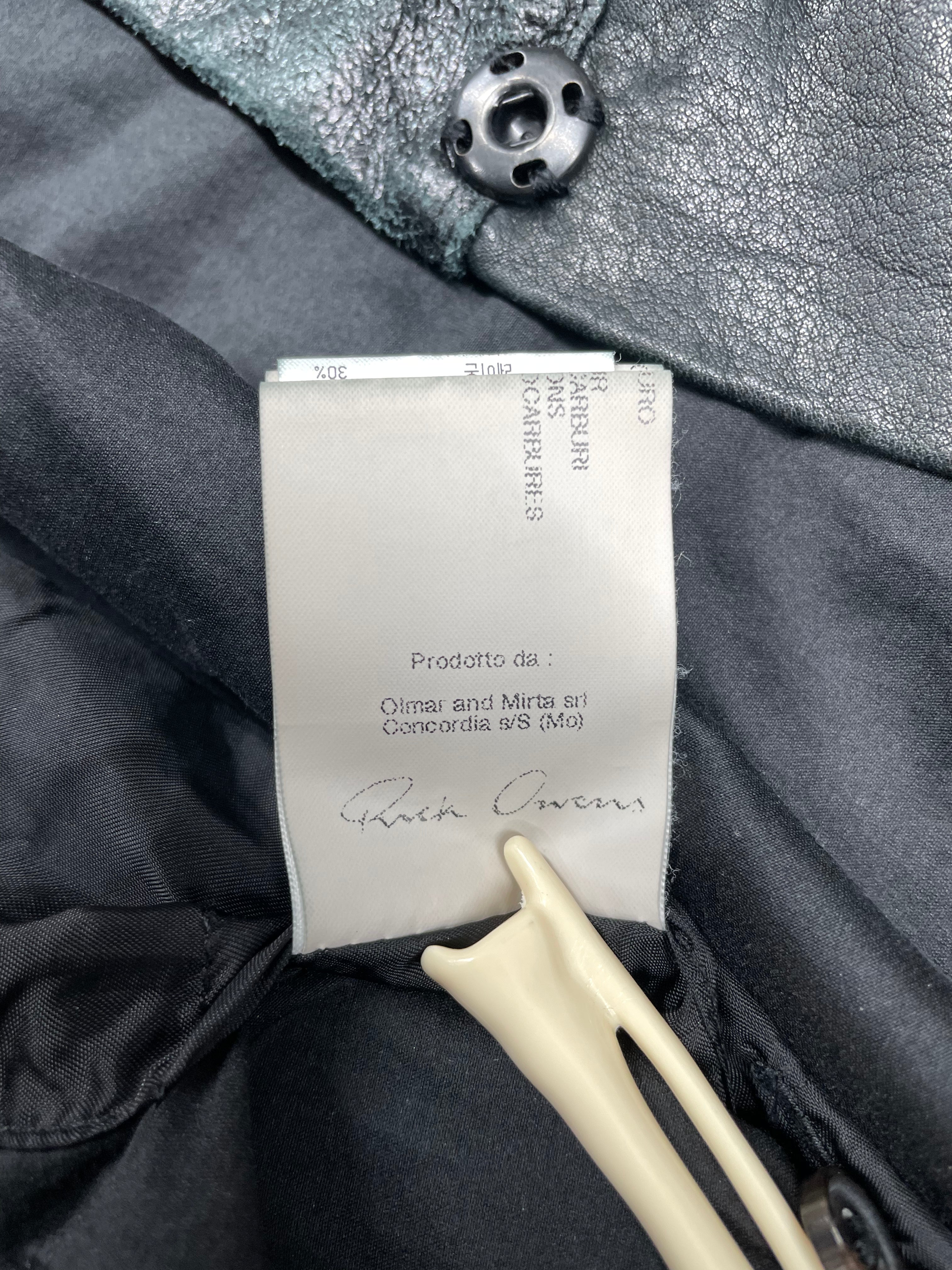 Rick Owens Leather Mix Jacket (40)