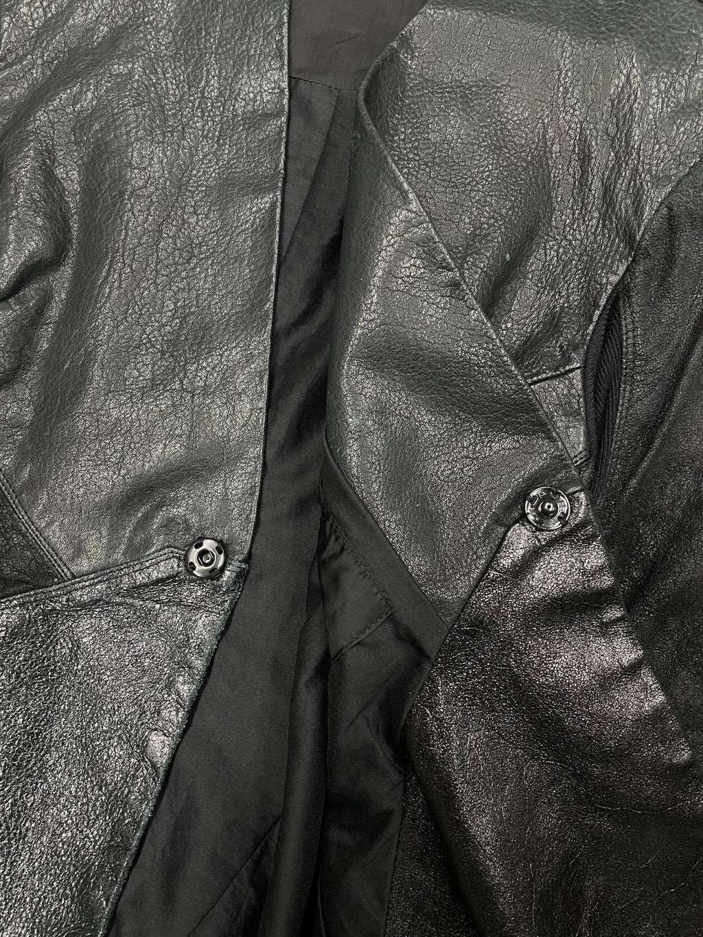 Rick Owens Leather Mix Jacket (40)